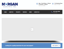 Tablet Screenshot of morgan-electric.com